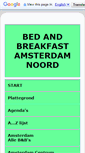 Mobile Screenshot of amsterdam--bedandbreakfast.com